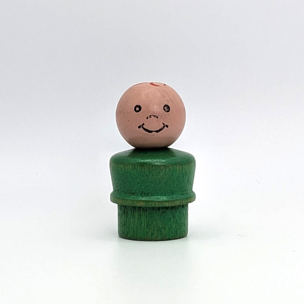 Boy - Green Wood Body | Wood Head - Fisher Price Little People