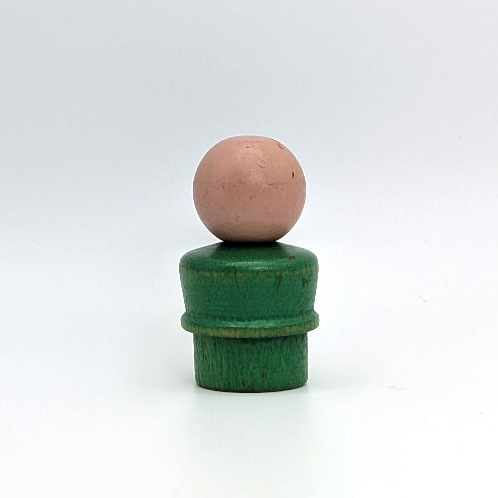 Boy - Green Wood Body | Wood Head - Fisher Price Little People