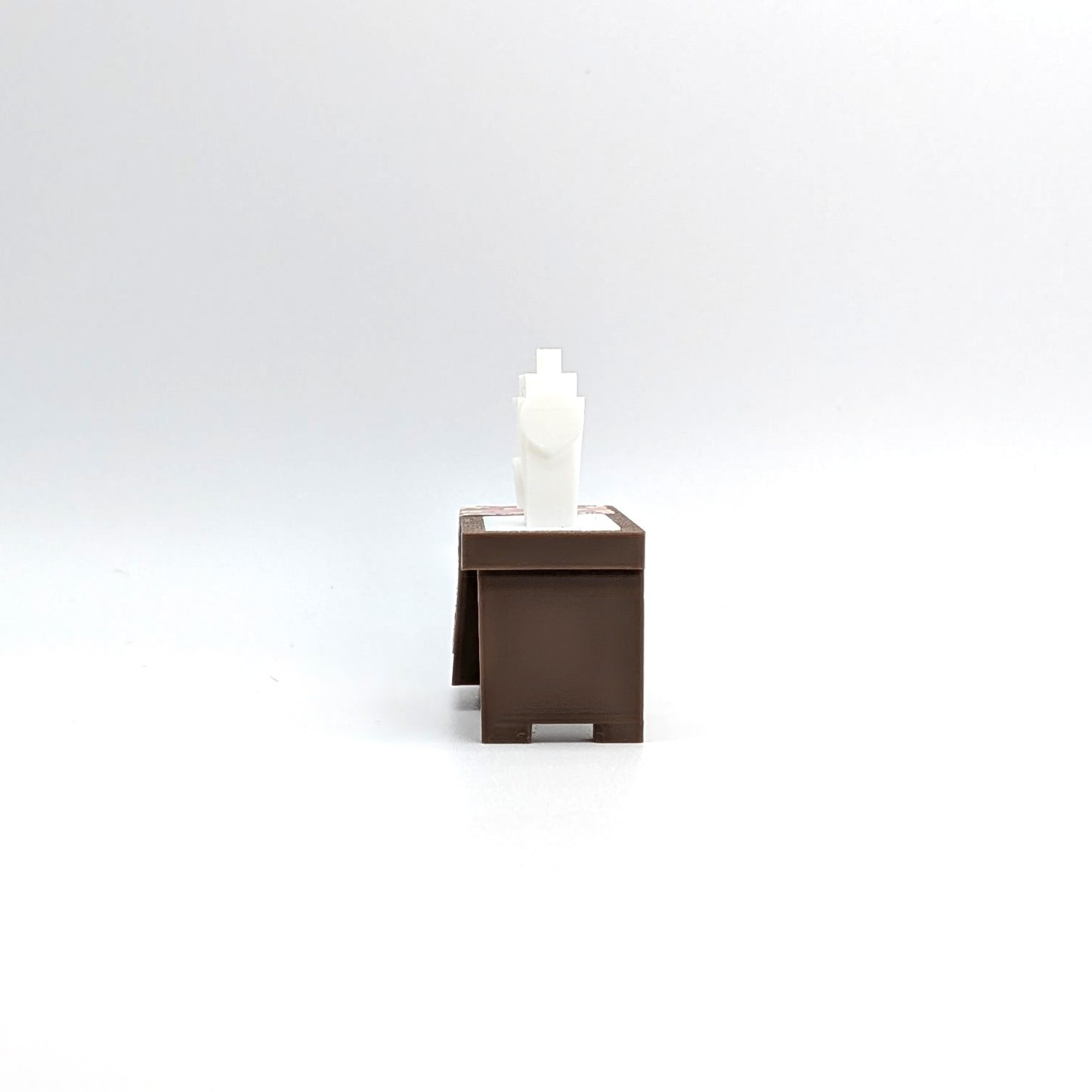 Sewing Machine 3D Printed Custom - Brown/White - Compatible with Little People