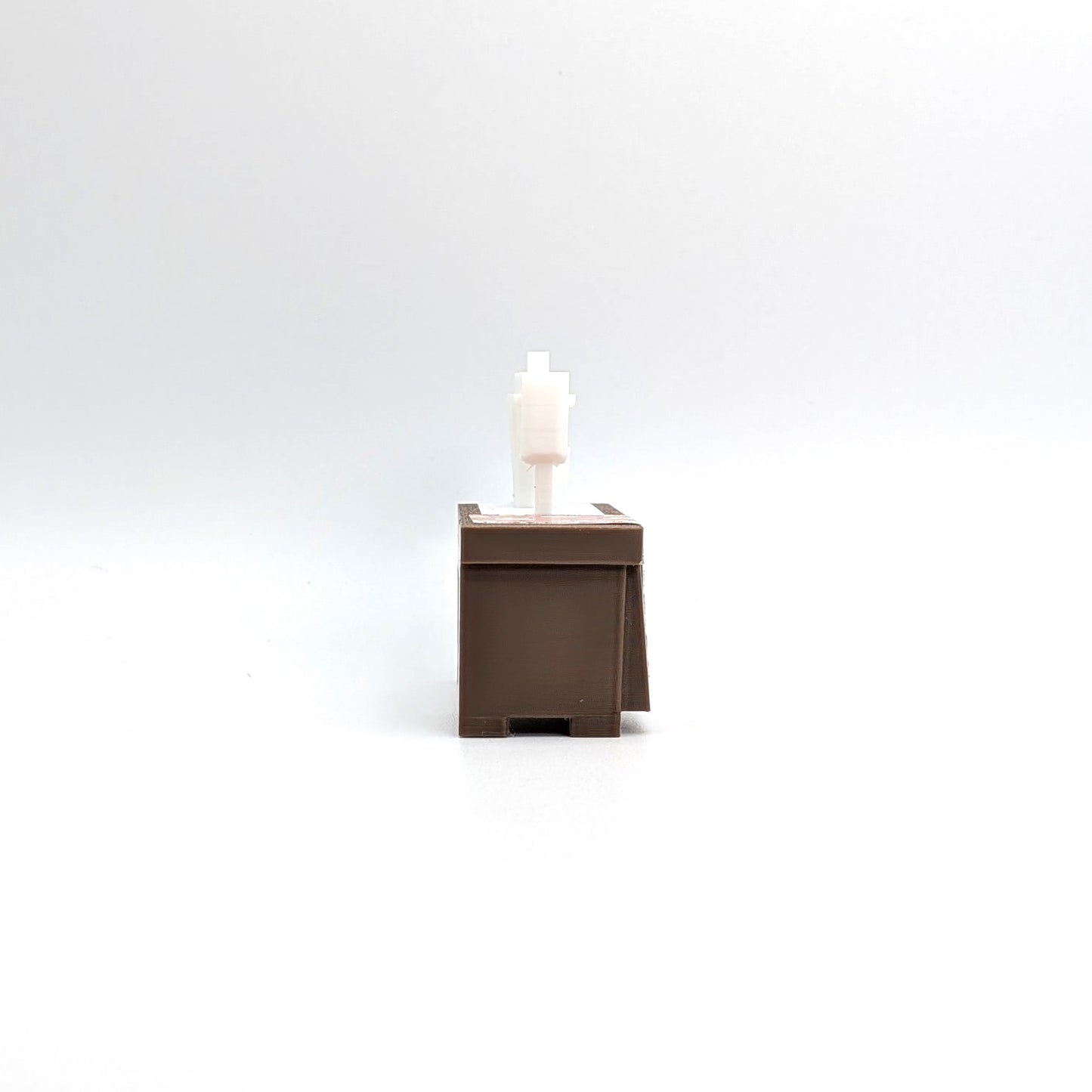 Sewing Machine 3D Printed Custom - Brown/White - Compatible with Little People