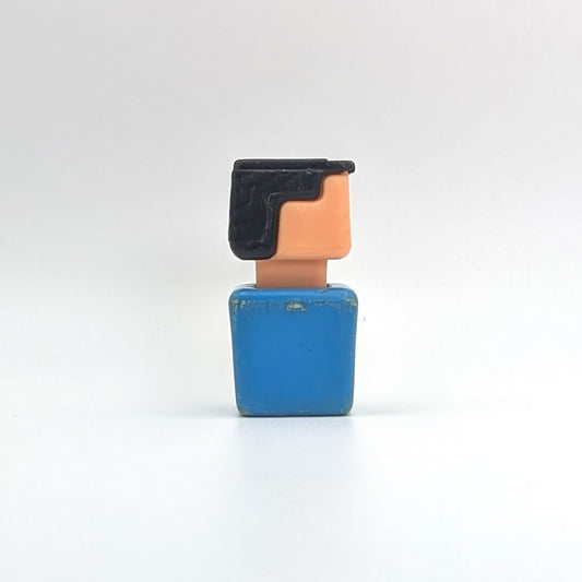 Blockhead Figure - Blue Body | Black Hair - Playskool Familiar Places