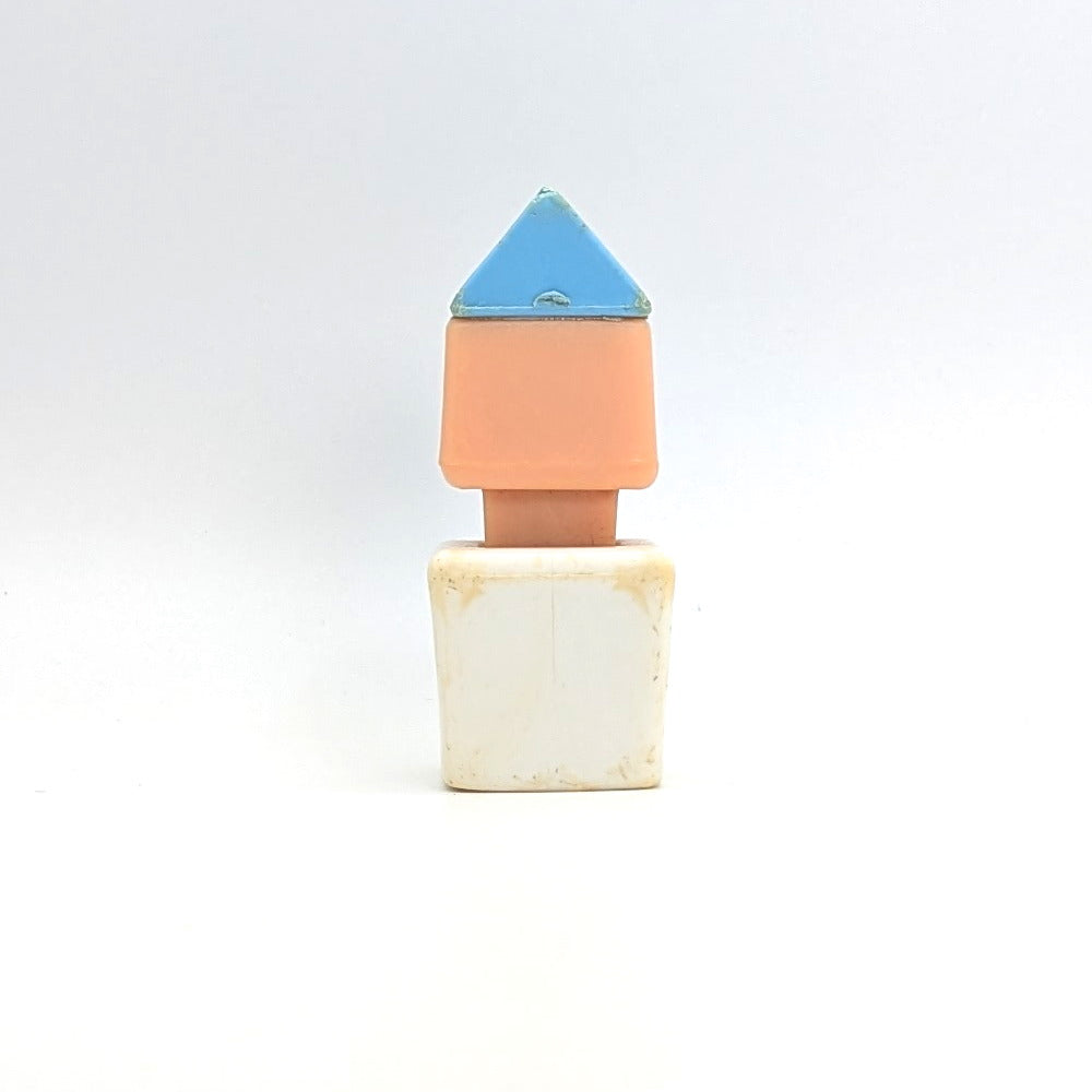 Blockhead Figure - White Body | Blue Hat - Playskool Familiar Places