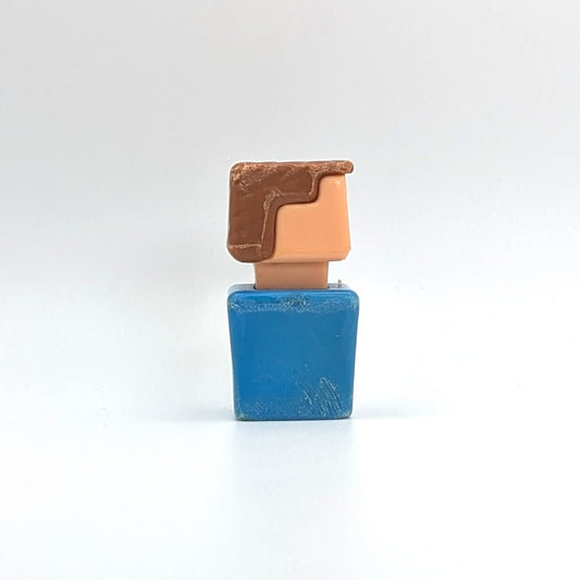 Blockhead Figure - Blue Body | Brown Hair - Playskool Familiar Places