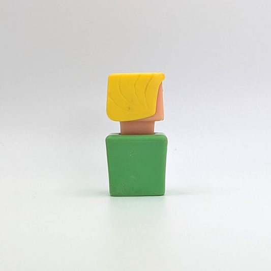 Blockhead Figure - Green Body | Yellow Hair - Playskool Familiar Places