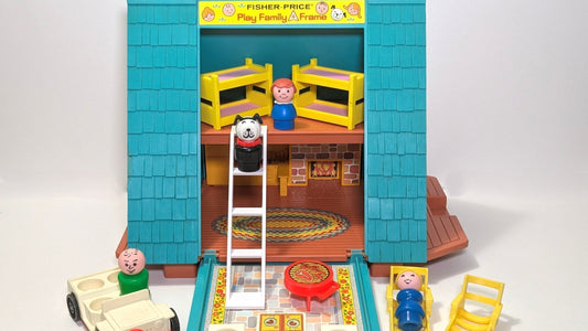 What Pieces Came with the A Frame #990 Fisher Price Set?