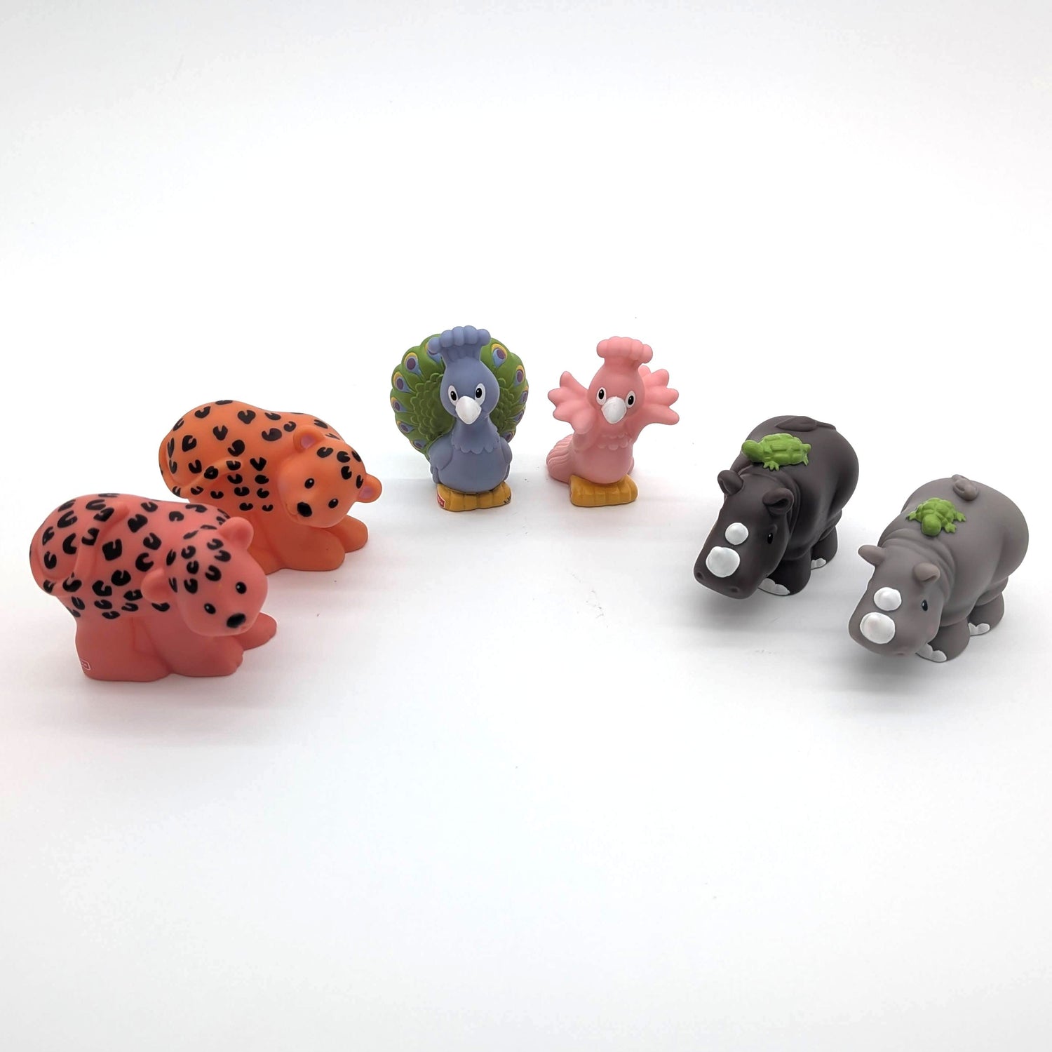 Peacocks, Leopards & Rhinos #B1506 Playset
