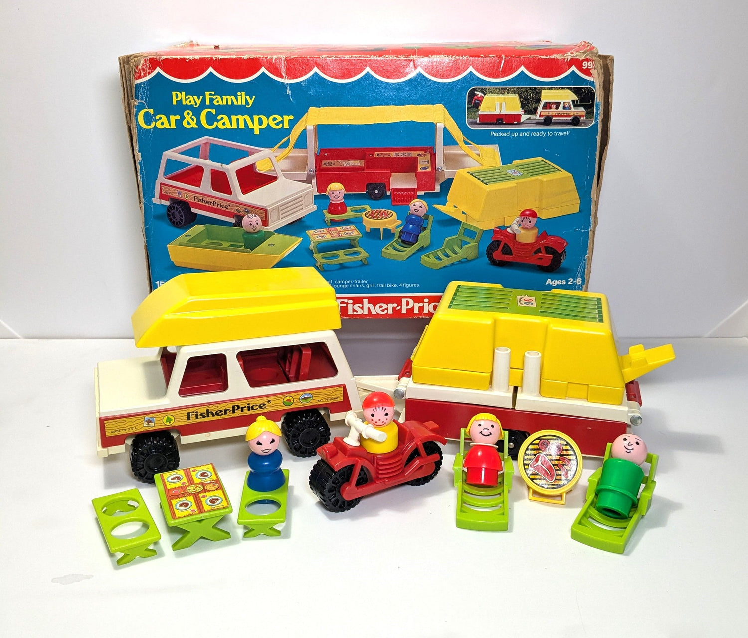 Jeep Car & Pop-Up Camper #992 Playset