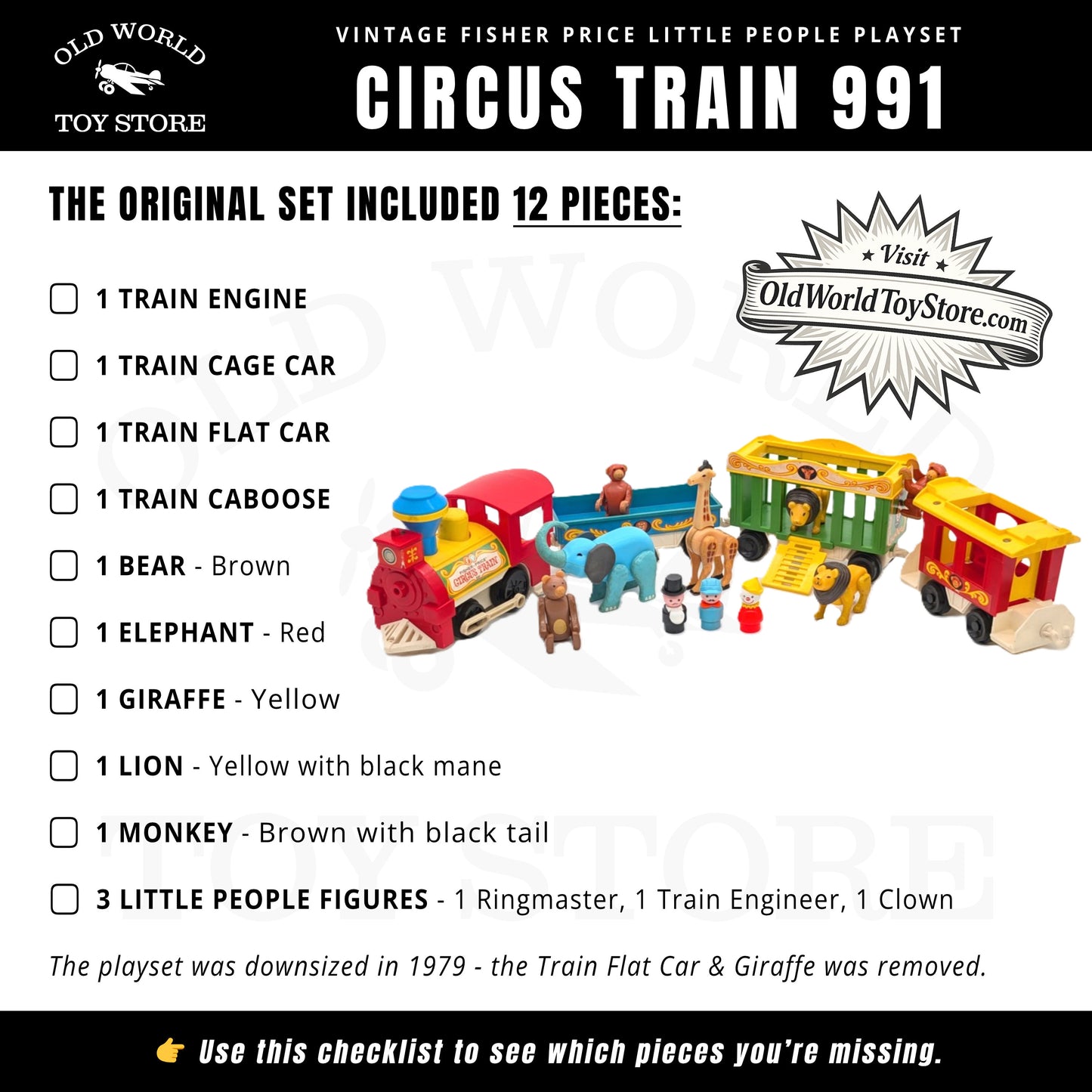Circus Train 991 Playset - Fisher Price Little People