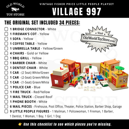 Village 997 Playset - Fisher Price Little People