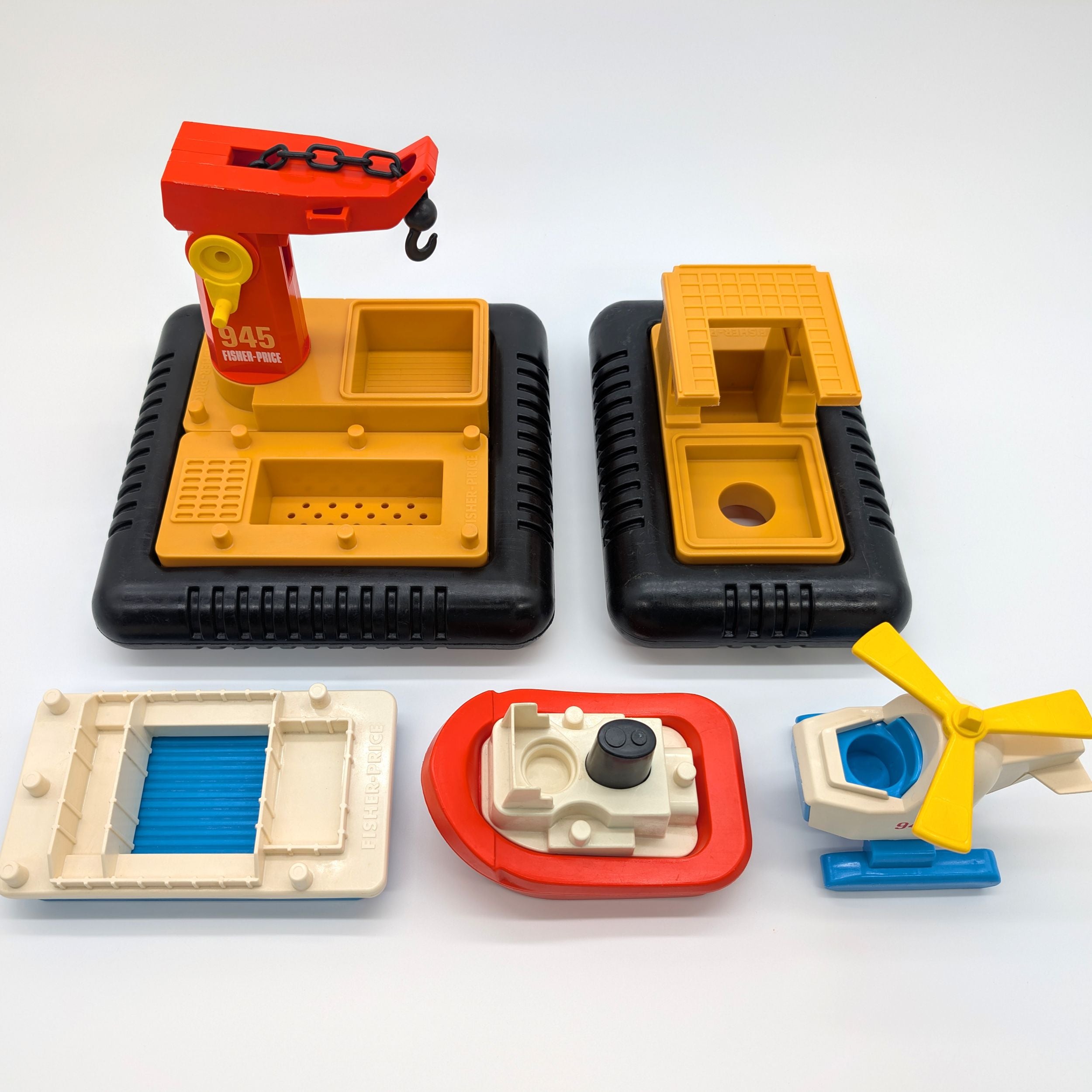 Offshore Cargo Base 945 Playset - Fisher Price Little People – Old