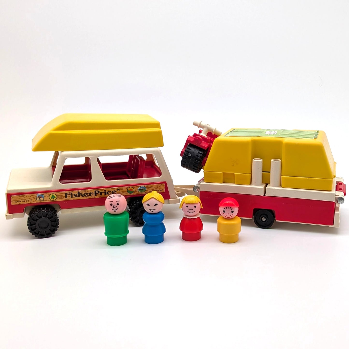 Car and Popup Camper 992 Playset - Fisher Price Little People