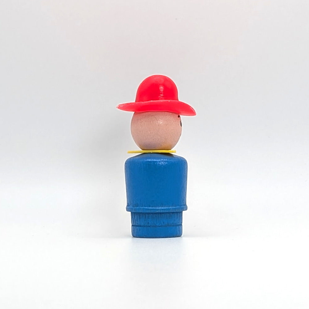 Farmer - Blue Wood Body | Wood Head - Fisher Price Little People