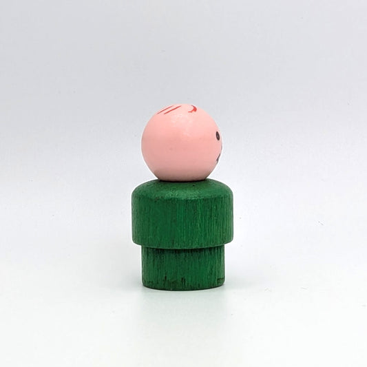 Boy - Green Wood Body | Plastic Head - Fisher Price Little People