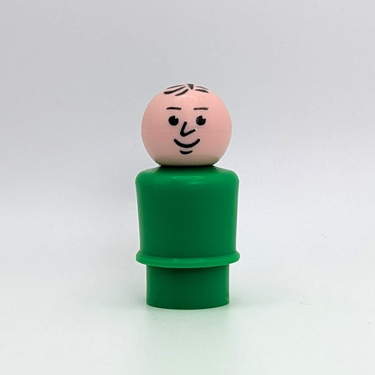 Man - Green Body | Stamped Hair - Fisher Price Little People