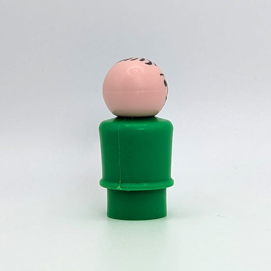 Man - Green Body | Stamped Hair - Fisher Price Little People