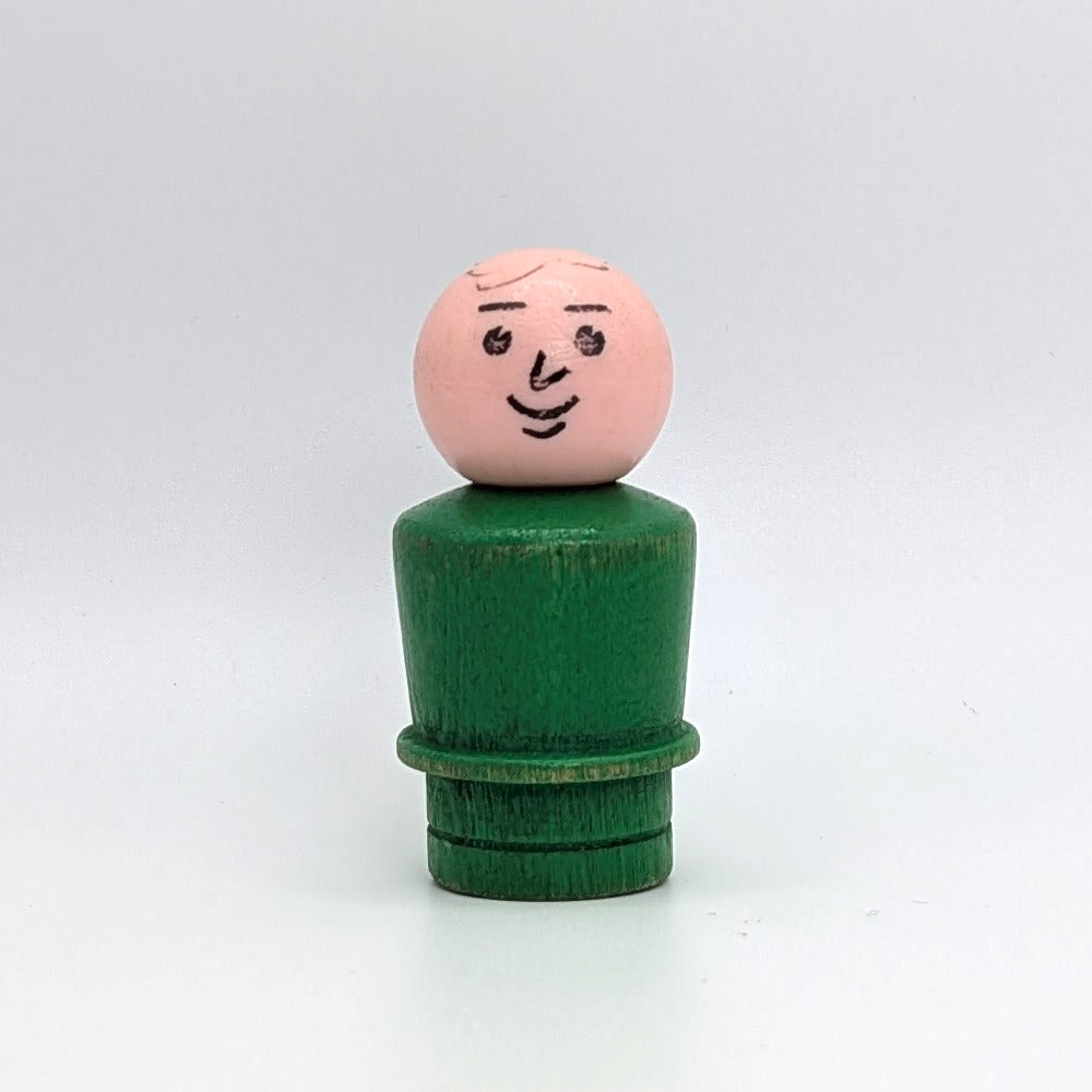 Man - Green Wood Body | Wood Head - Fisher Price Little People