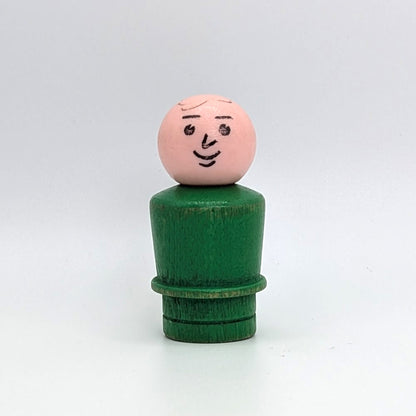 Man - Green Wood Body | Wood Head - Fisher Price Little People