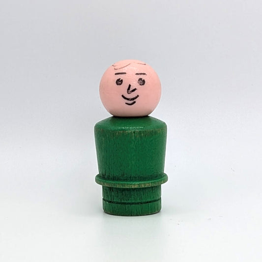 Man - Green Wood Body | Wood Head - Fisher Price Little People