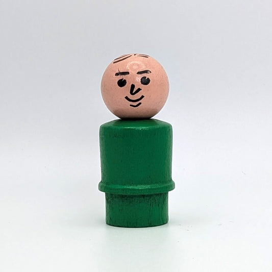Man - Green Wood Body | Wood Head - Fisher Price Little People