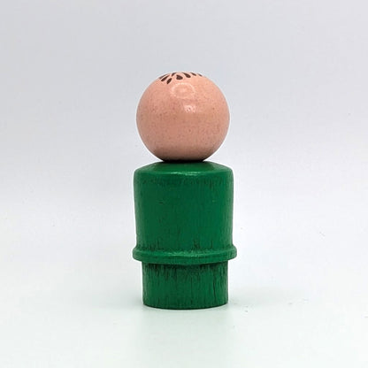 Man - Green Wood Body | Wood Head - Fisher Price Little People