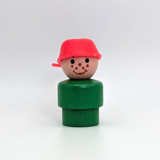 Boy - Green Wood Body | Wood Head - Fisher Price Little People