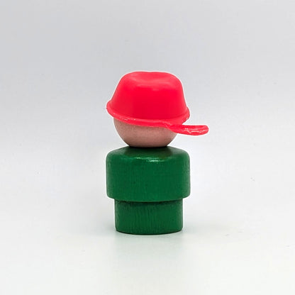 Boy - Green Wood Body | Wood Head - Fisher Price Little People