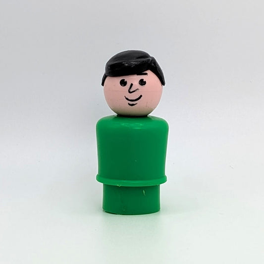 Man - Green Body | Black Hair - Fisher Price Little People