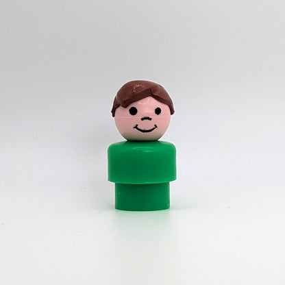 Boy - Green Body | Brown Hair - Fisher Price Little People