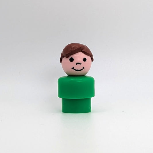 Boy - Green Body | Brown Hair - Fisher Price Little People