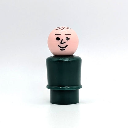 Man - Dark Green Body | Stamped Hair - Fisher Price Little People