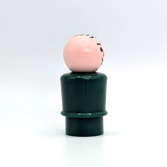 Man - Dark Green Body | Stamped Hair - Fisher Price Little People