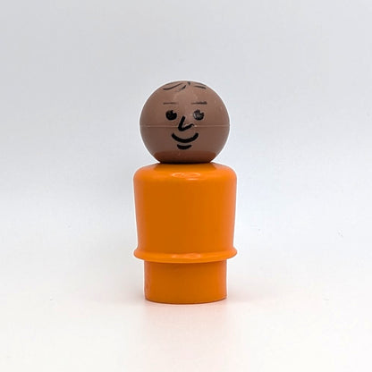 Man - Orange Body | Stamped Hair - Fisher Price Little People