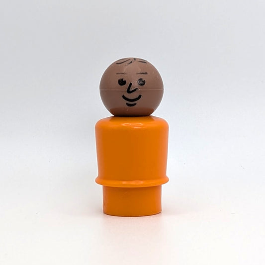 Man - Orange Body | Stamped Hair - Fisher Price Little People
