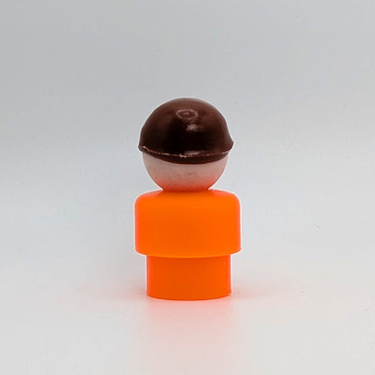 Boy - Orange Body | Brown Hair - Fisher Price Little People