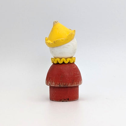 Clown - Red Wood Body | Plastic Head - Fisher Price Little People