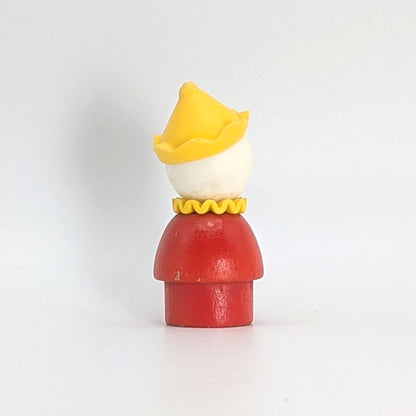 Clown - Red Wood Body | Plastic Head - Fisher Price Little People