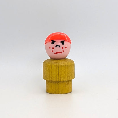 Boy - Yellow Wood Body | Plastic Head - Fisher Price Little People