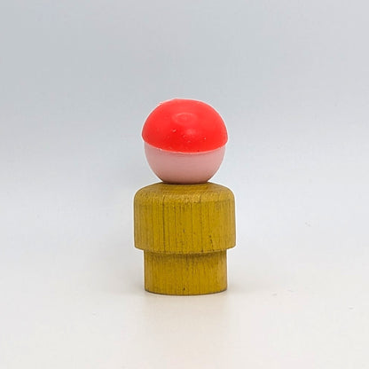 Boy - Yellow Wood Body | Plastic Head - Fisher Price Little People