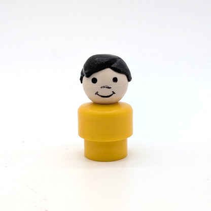 Boy - Yellow Body | Black Hair - Fisher Price Little People