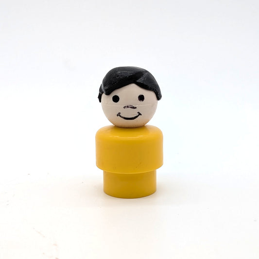 Boy - Yellow Body | Black Hair - Fisher Price Little People