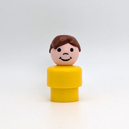 Boy - Yellow Body | Brown Hair - Fisher Price Little People