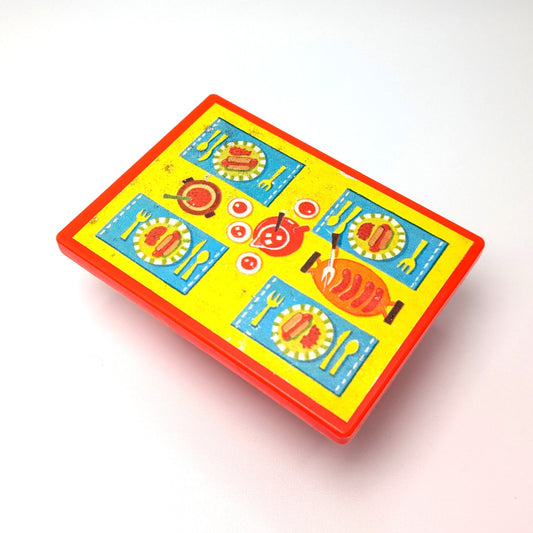 Picnic Table Red - Hotdog Litho - Fisher Price Little People