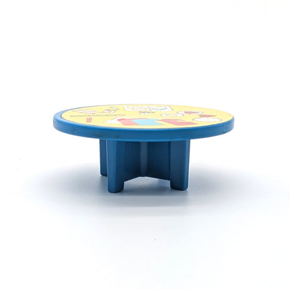 Round Table Blue - Arts & Crafts Litho - Fisher Price Little People