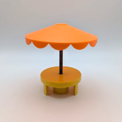 Umbrella Table Yellow/Orange - Fisher Price Little People