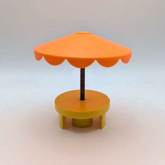 Umbrella Table Yellow/Orange - Fisher Price Little People