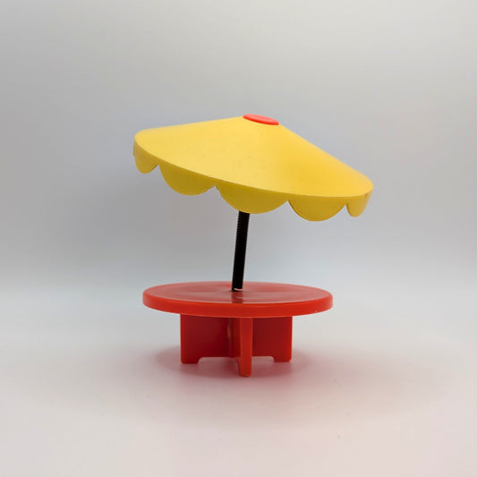 Umbrella Table Orange/Yellow - Fisher Price Little People