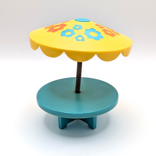 Umbrella Table Blue/Yellow - Fisher Price Little People