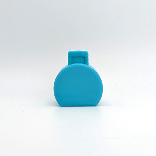 Suitcase Hatbox Blue 3D Printed Custom - Compatible with Little People