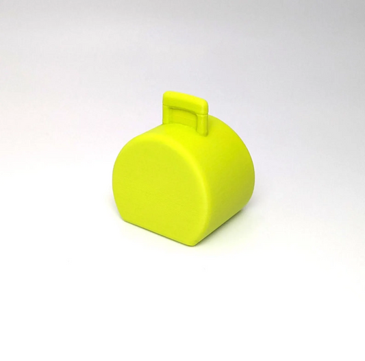 Suitcase Hatbox Green 3D Printed Replica - Fisher Price Little People