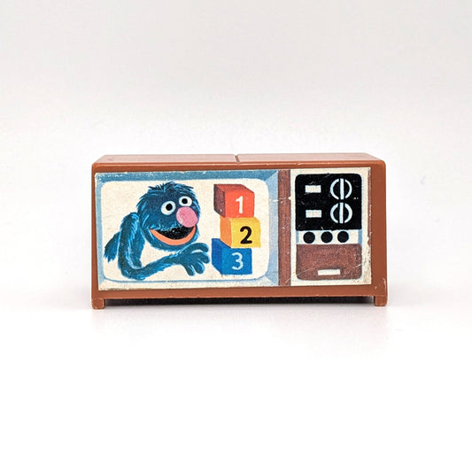 TV Brown - Grover Litho - Fisher Price Little People